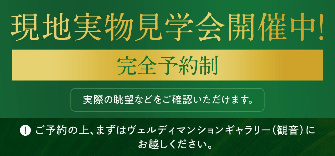 現地実物見学会開催中!完全予約制